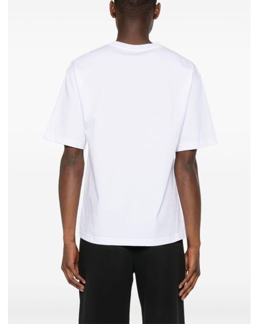 メンズ Kiton ロゴ Tシャツ White