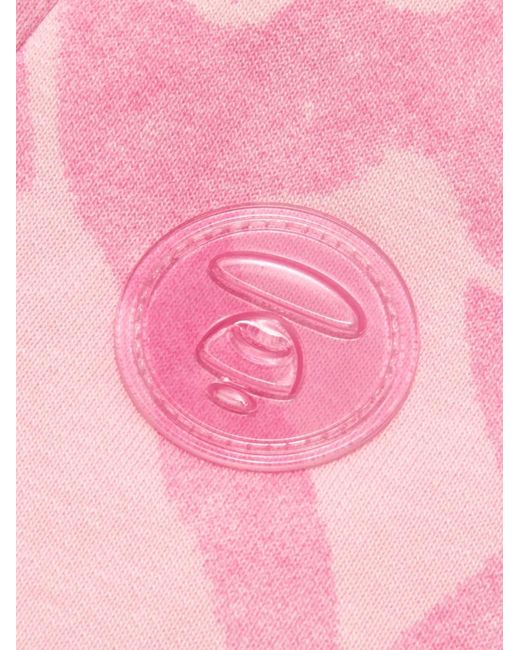 Aape By A Bathing Ape Pink Logo Print Shorts for men