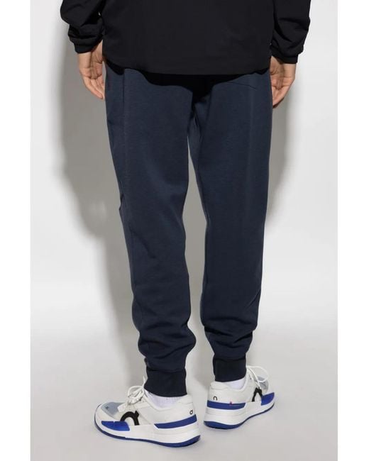 On Shoes Blue Elasticated Drawstring Track Pants for men