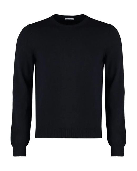 Malo Geribbelde Sweater in het Black voor heren