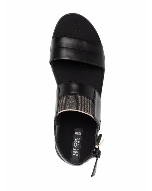 Geox Black Dandra Slingback Sandals