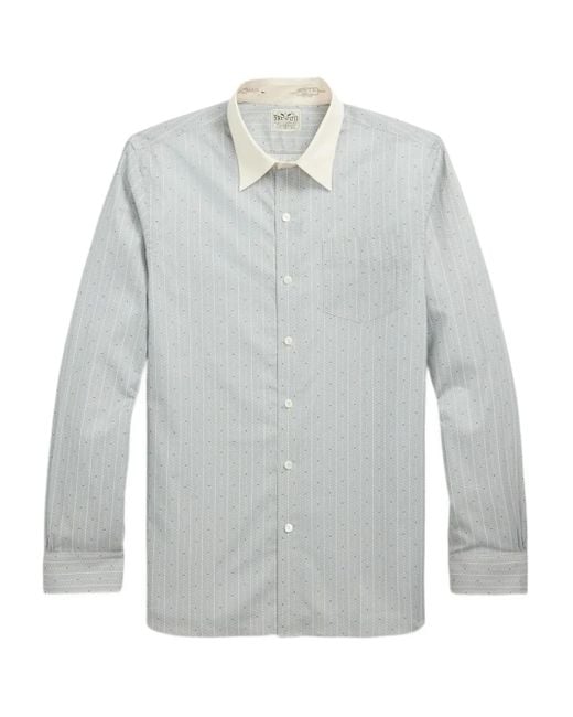メンズ RRL コットン シャツ Gray