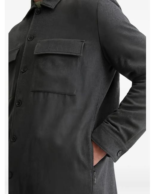 Marc O' Polo Gray Button-Up Overshirt for men