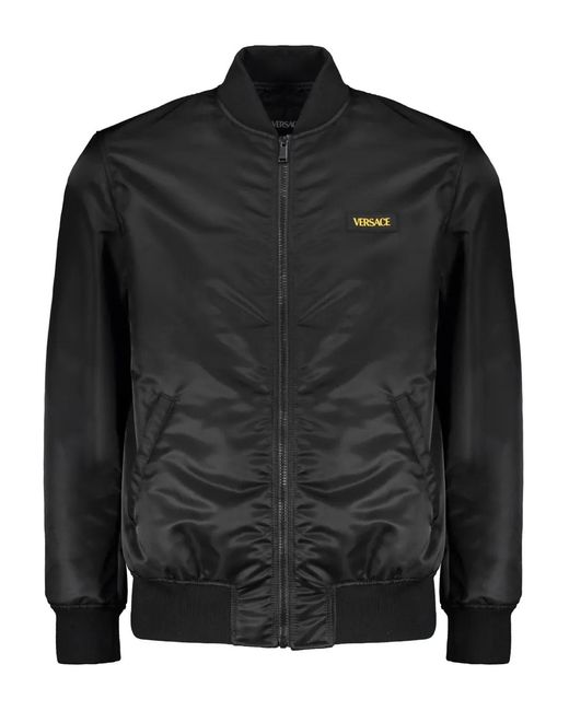 Versace Black Bomber Jackets for men