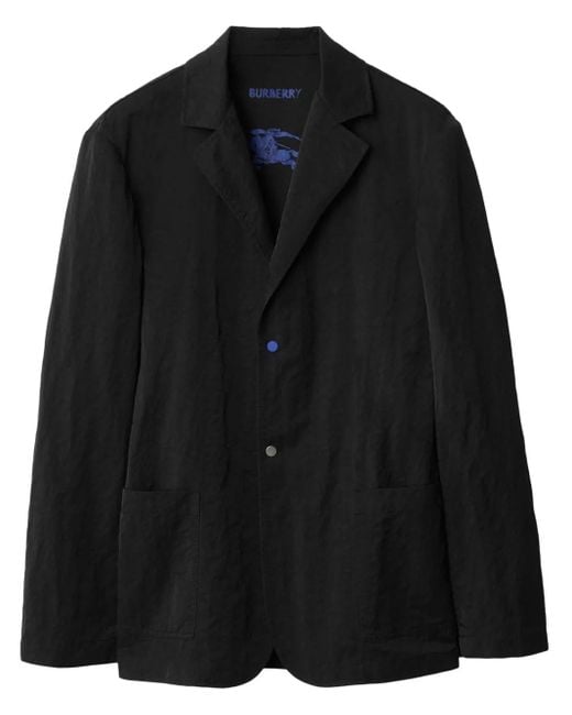 Burberry Black Single Button Blazer for men