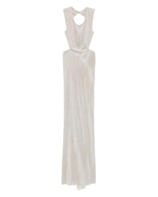 Vestido de fiesta largo sin mangas Rick Owens de color White
