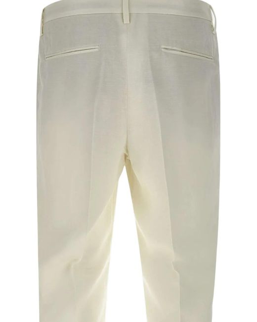Devore Gray Pleated Trousers for men