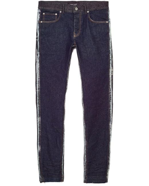 Purple Brand Blue P001 Low-rise Skinny Jeans for men