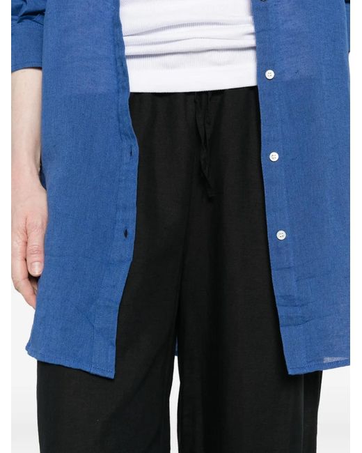 Polo Ralph Lauren Black Drawstring Embroidered-Logo Trousers