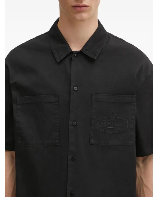 Polo Con Logo Ricamato di Represent in Black da Uomo