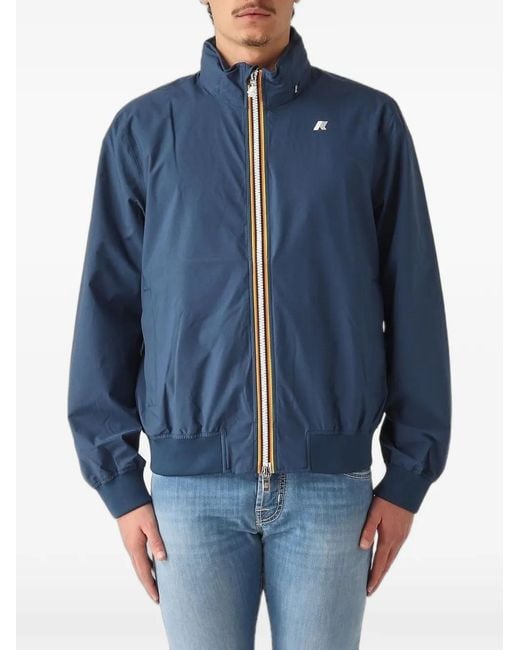 K-Way Arsene Stretch Dot Jack in het Blue voor heren