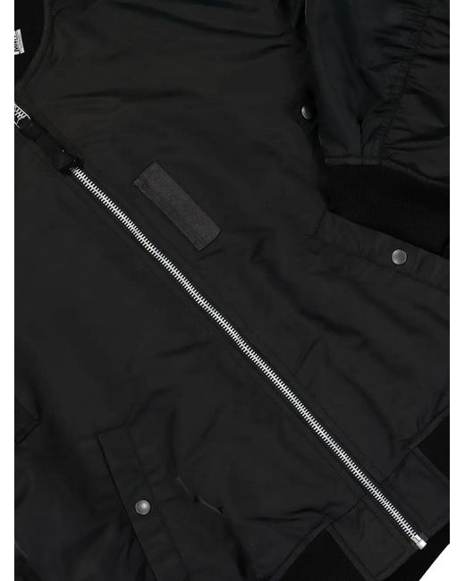 Maison Mihara Yasuhiro Black Triple Layered Flight Jacket for men