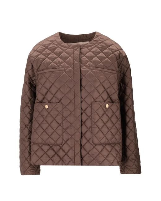 Max Mara Brown Water-Repellent Padded Jacket