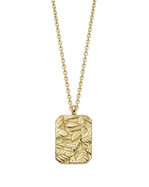Collar Terra Strength en oro vermeil reciclado de 18 ct con medallón Astley Clarke de color Metallic