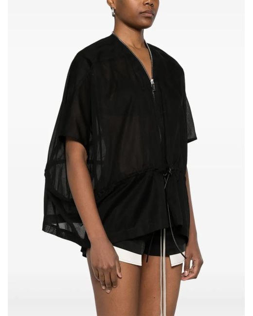 Rick Owens Black Sail Jacket
