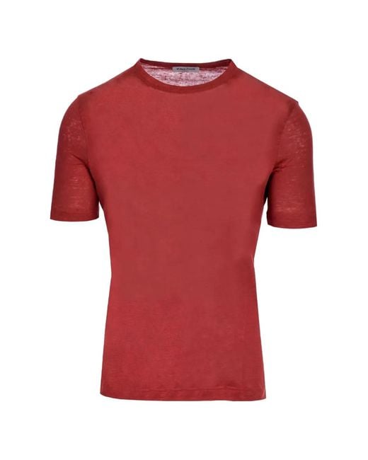 Al Duca D'aosta Red Slim-Fit Cotton T-Shirt for men