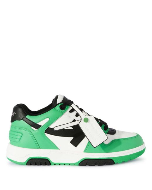 Off-White c/o Virgil Abloh Out of Office OOO Sneakers in Green für Herren