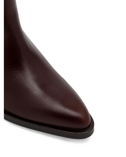 JONAK PARIS Brown Dickinson Pointed-Toe Knee-High Boots