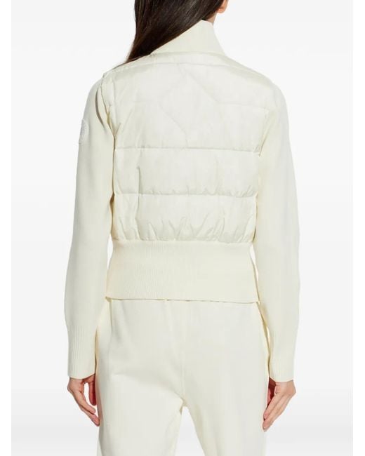Canada Goose White Quilted Puffer Jacket