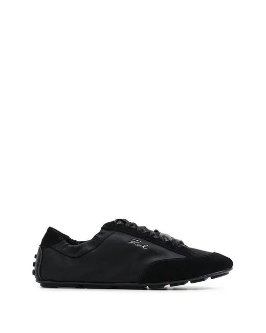 Karl Lagerfeld Black Low Top Sneakers