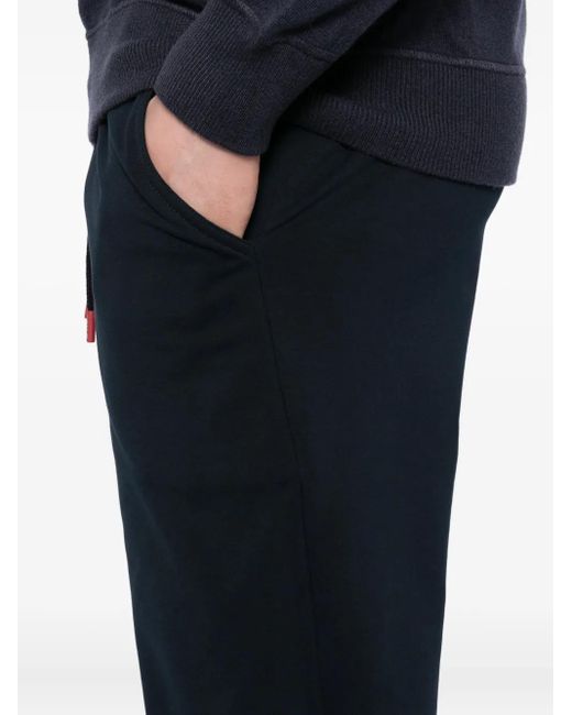 Kiton Blue Straight-Leg Trousers for men