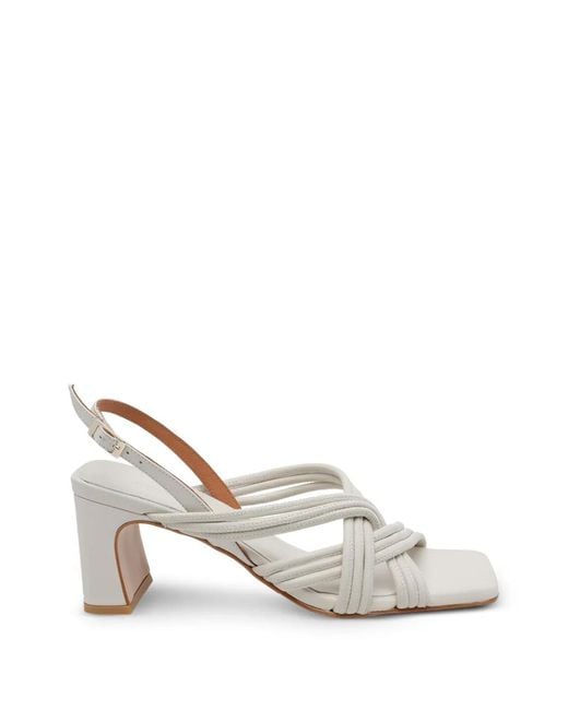 Angel Alarcon White Aurora Multi-Strap Sandals