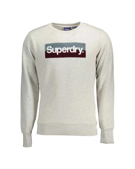 Superdry Gray Core Logo Sweatshirt for men