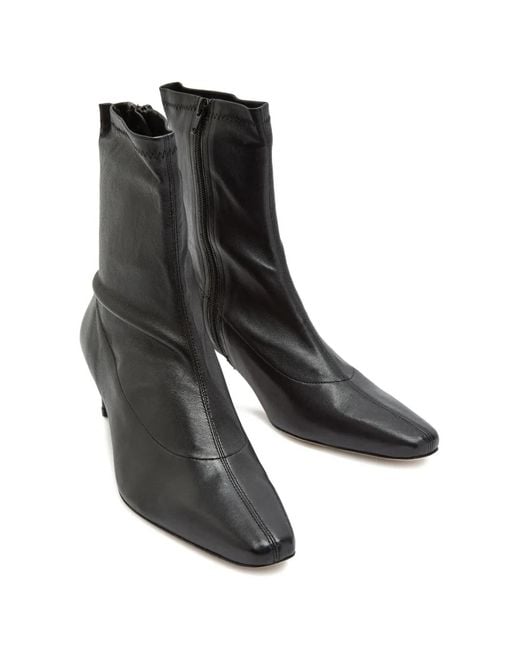 Staud Black Zip-Fastening Boots
