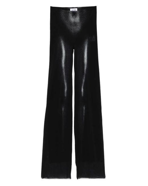 Jean Paul Gaultier Black Gerade Hose mit Body-Print