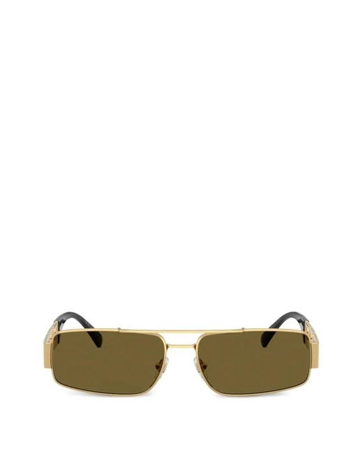 Versace Green Geometric-Frame Sunglasses for men