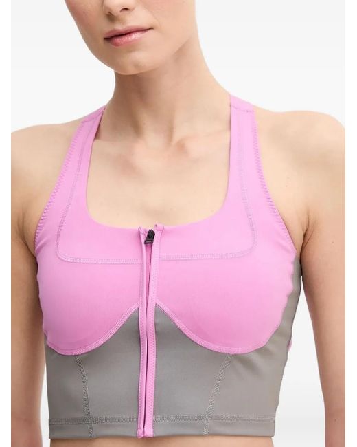Top con cremallera Adidas By Stella McCartney de color Pink
