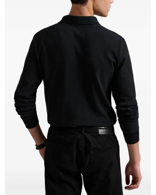Polo Ralph Lauren Black Lunar New Year Triple-Pony Polo Shirt for men