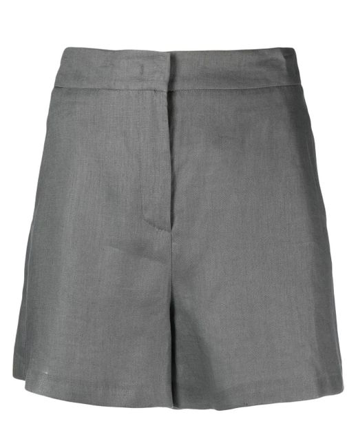 Pantalones cortos de vestir de talle alto Blanca Vita de color Gray