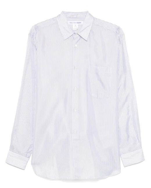 メンズ Comme des Garçons ストライプ シャツ White