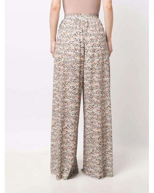 Patrizia Pepe Multicolor Graphic-Print Trousers