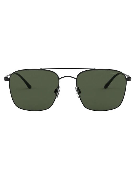 Giorgio Armani Zonnebril Met Vierkant Montuur in het Green voor heren
