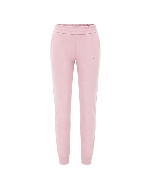 EA7 Pink Logo-Detail Track Pants