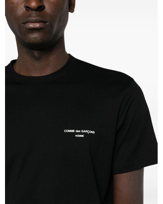 Comme des Garçons Katoenen T-shirt Met Logoprint in het Black voor heren