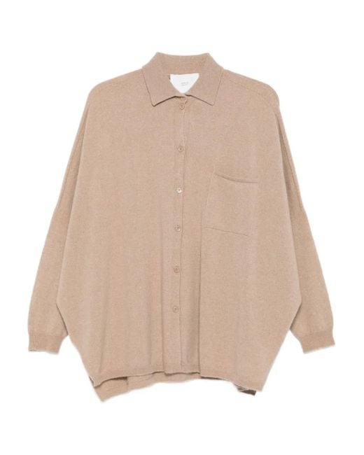 Vanisé Natural Buttoned Pocket Cardigan