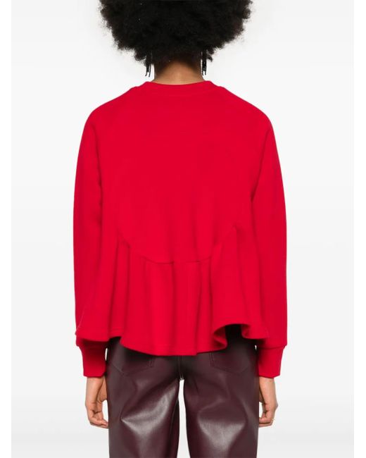 Sweat Calypso À Fronces Ioana Ciolacu en coloris Red