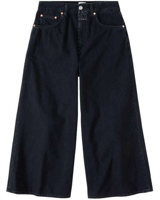 Closed Lyna Mid Waist Cropped Jeans in het Blue