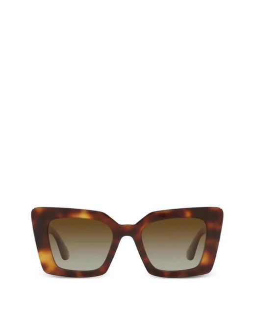 Burberry Brown Daisy Geometric-Frame Sunglasses
