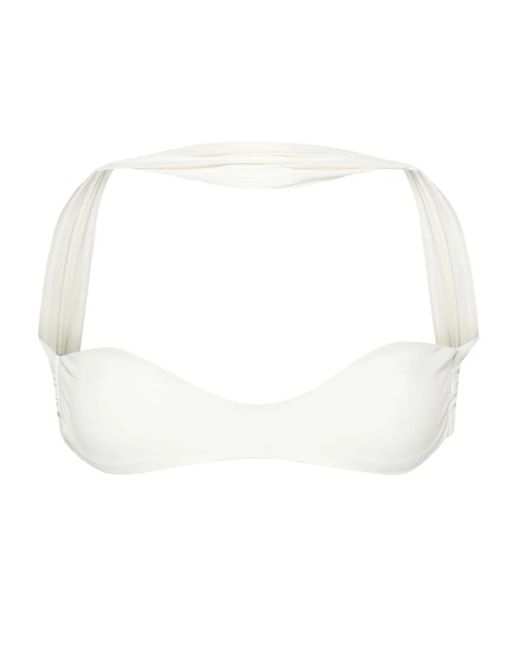 Gcds White Couture Strapless Bikini Top