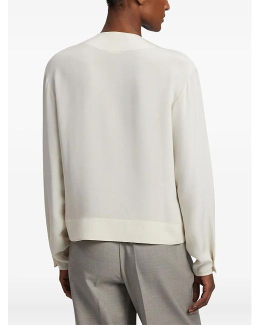 Top A Portafoglio A Maniche Lunghe di Ralph Lauren in White
