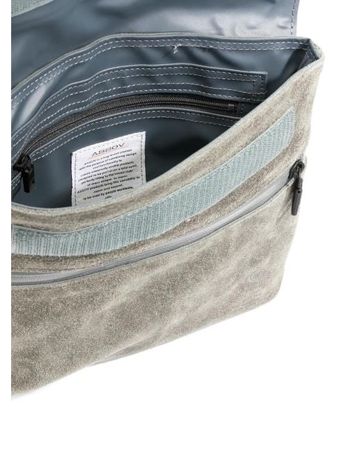 As2ov Gray Shoulder Bag for men