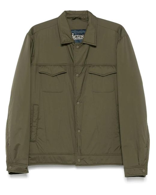 メンズ Herno パデッドジャケット Green