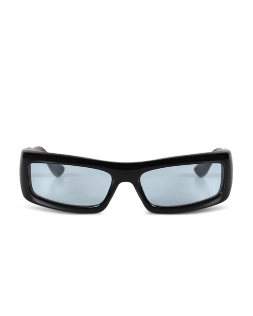 Port Tanger Black Daryan Rectangle-Frame Sunglasses for men
