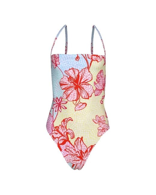Mary Katrantzou White Aprici Swimsuit