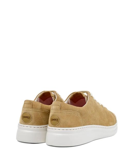 Camper Brown Runner Up Suede Sneakers