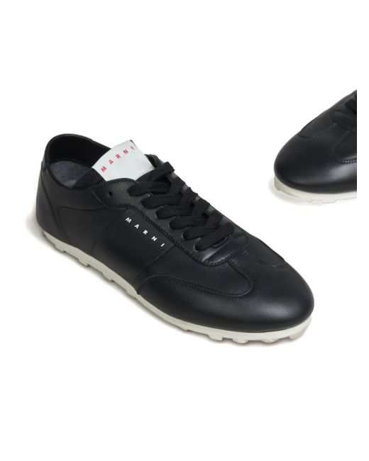 Marni Black Sneakers mit Schnürung